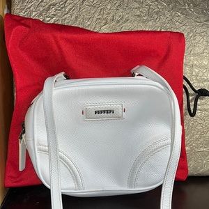 Ferrari Crossbody Purse White